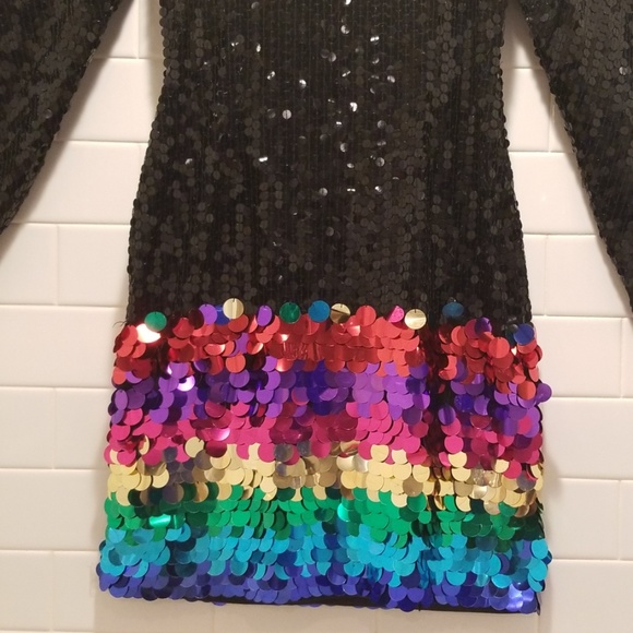 Disco Party Dress 70s and 80s vintage - Picture 3 of 10